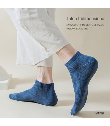 Unisex Ankle Socks | Breathable Ribbed Xinjiang Cotton | One Size 35–42 EU