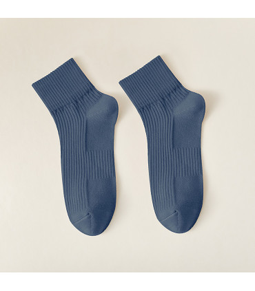 Unisex Low-Cut Socks | Breathable Ribbed Xinjiang Cotton | One Size 35–42 EU