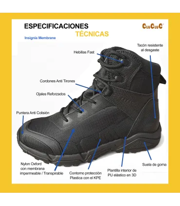INSIGNIA MEMBRANE - Ultra Lightweight Professional Police Boot | Slip-Resistant, Anti-Perforation