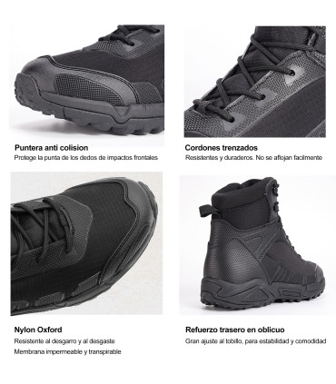 INSIGNIA MEMBRANE - 6" Ultra-Light Police Boot | Anti-Slip & Anti-Puncture Sole | 3D PU | Sizes 37-47 EU