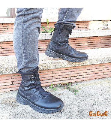 SNAKE MEMBRANE - 8" Ultra-Light Police Boot | YKK Zipper | Anti-Slip Sole | 3D PU | Scanner Safe | Sizes 37-48 EU