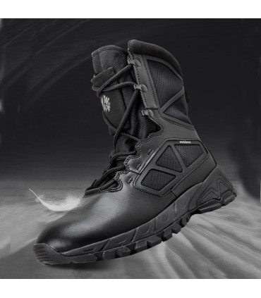 SNAKE MEMBRANE - 8" Ultra-Light Police Boot | YKK Zipper | Anti-Slip Sole | 3D PU | Scanner Safe | Sizes 37-48 EU