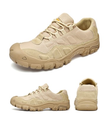 SCORPION - Zapatillas Tácticas Outdoor 4" Impermeables | Piel Gamuza & Denim| Suela Antideslizante | 36-48 EU