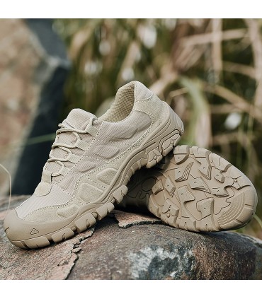 SCORPION - Zapatillas Tácticas Outdoor 4" Impermeables | Piel Gamuza & Denim| Suela Antideslizante | 36-48 EU