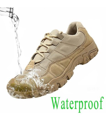 SCORPION - Zapatillas Tácticas Outdoor 4" Impermeables | Piel Gamuza & Denim| Suela Antideslizante | 36-48 EU