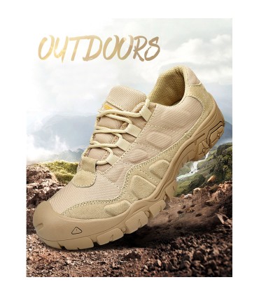 SCORPION - Zapatillas Tácticas Outdoor 4" Impermeables | Piel Gamuza & Denim| Suela Antideslizante | 36-48 EU