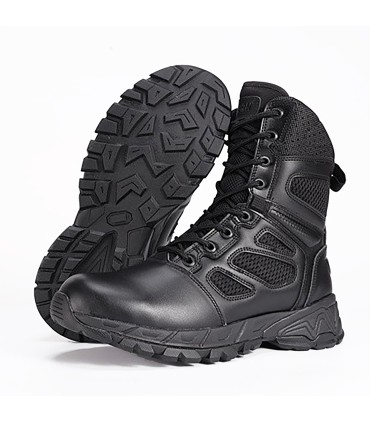 CHEETAH MESH - 8" Ultra-Light Police Boot | YKK Zipper | Genuine Leather & Mesh | Anti-Slip Sole | 37-45 EU