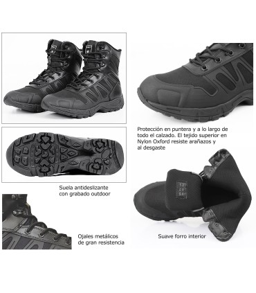 LIZARD MESH - 8" Unisex Ultra-Light Combat Training Boot | Anti-Puncture Insole | Anti-Slip Sole | 37-46 EU