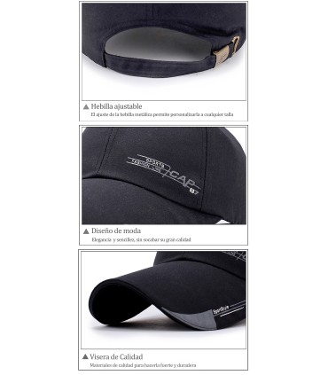 CAP - CLASSIC LONG VISOR | Baseball Cap for Men and Women | Breathable, Lightweight and Adjustable