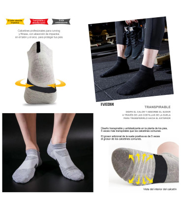 Unisex Low-Cut Sports Socks | Combed Cotton | One Size 36–43 EU