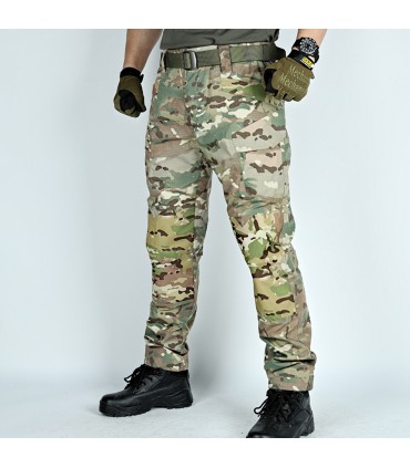 CROSS-BORDER RAIDERS QC18 | Pantalones Largos Tácticos Asalto Hombre | Resistente, Ergonómico, Outdoor, Bolsillos Estratégicos