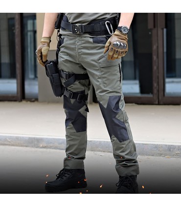 CROSS-BORDER RAIDERS QC18 | Pantalones Largos Tácticos Asalto Hombre | Resistente, Ergonómico, Outdoor, Bolsillos Estratégicos