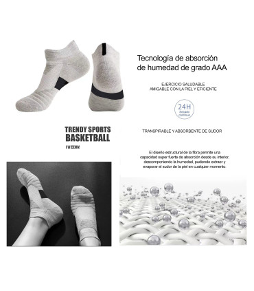 Unisex Low-Cut Sports Socks | Combed Cotton | One Size 36–43 EU