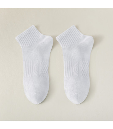Unisex Short Sports Socks | Breathable Fine Cotton with Mesh | One Size 36–41 EU